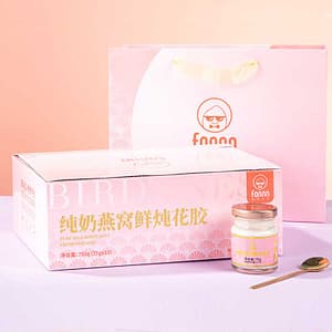 纯奶燕窝鲜炖花胶礼盒装75g*10瓶 即食燕窝